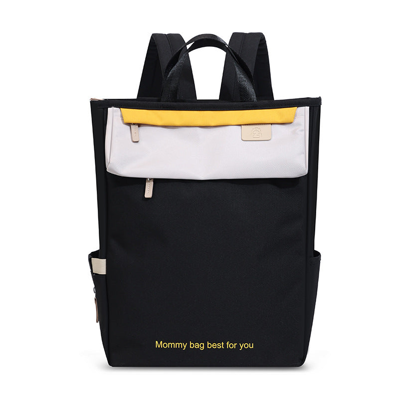 Cross-border women's mommy bag new multi-functional waterproof large-capacity storage bag simple casual college student backpack