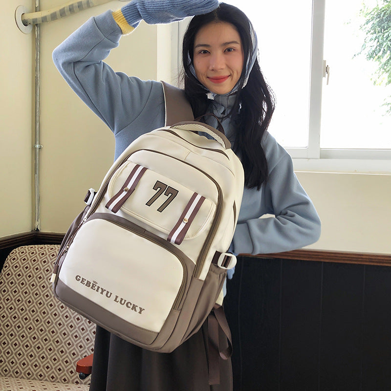 New primary and secondary school children's schoolbag Korean version large-capacity student campus backpack waterproof travel computer backpack