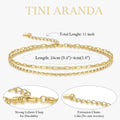 European and american export new tennis cube beaded chain paperclip exquisite bracelet set decorations holiday gifts for women