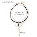 Sugar cube diamond clavicle chain wholesale fashion cross-border jewelry exaggerated alloy necklace women's asymmetrical sweater chain accessories