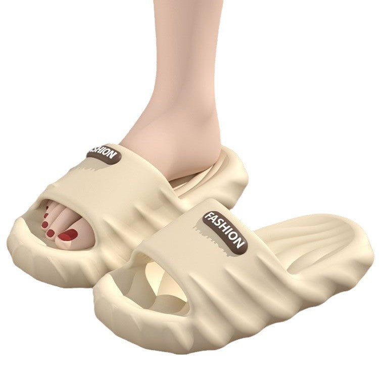2025 new platform slides: women's summer indoor soft sole casual home bathroom couple's flip-flops