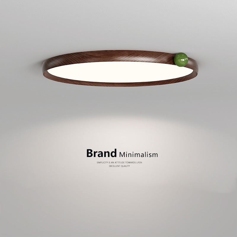 Wabi Sansi wind fruit lamp log wind bedroom ceiling lamp retro Japanese study eye protection children's room full spectrum lamp