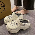 "eva clogs for women - 2024 new summer collection: chunky platform, height-boosting, trendy beach sandals"