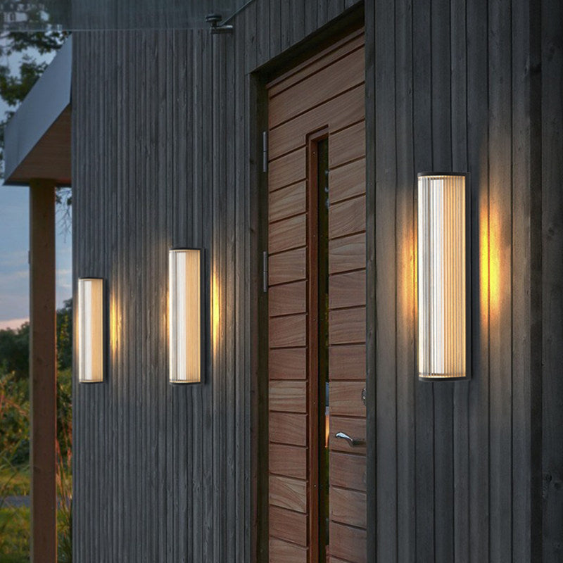 Outdoor modern waterproof courtyard light, exterior wall lamp, garden wall sconce, villa gate sides wall light, patio wall lamp