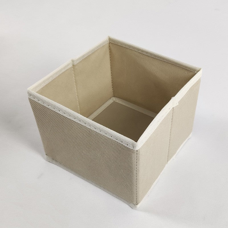 Desktop storage Hot-selling socks storage drawer Two-piece set of stockings sundries Foldable non-woven storage box
