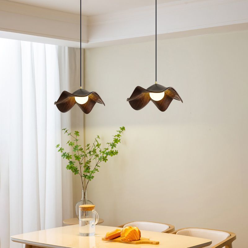 Log cream wind restaurant lighting modern minimalist led porch master bedroom light Internet celebrity ins book room ceiling light