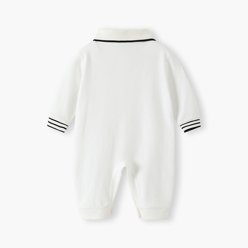 Newborn baby rompers - spring collection: stylish and adorable onesies for baby boys, perfect for 100-day celebrations and everyday wear. ideal for spring and autumn