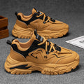 Men's spring work shoes: construction, labor, safety, athletic, casual, retro, thick-soled, height-increasing, workwear, dad shoes