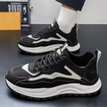 Men's summer breathable mesh athletic casual running shoes - versatile, height-increasing, trendy dad shoes for travel and teens
