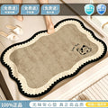 Diatom mud bathroom floor mat door absorbent quick-drying for home bathroom toilet foot mat medieval style wash basin non-slip