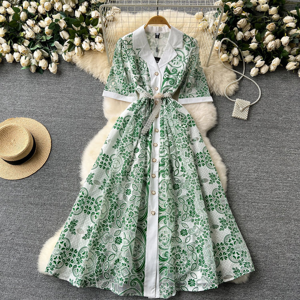 Cool wind classydressnew arrivalfrenchretroelegancelaceembroider waist long dress dress