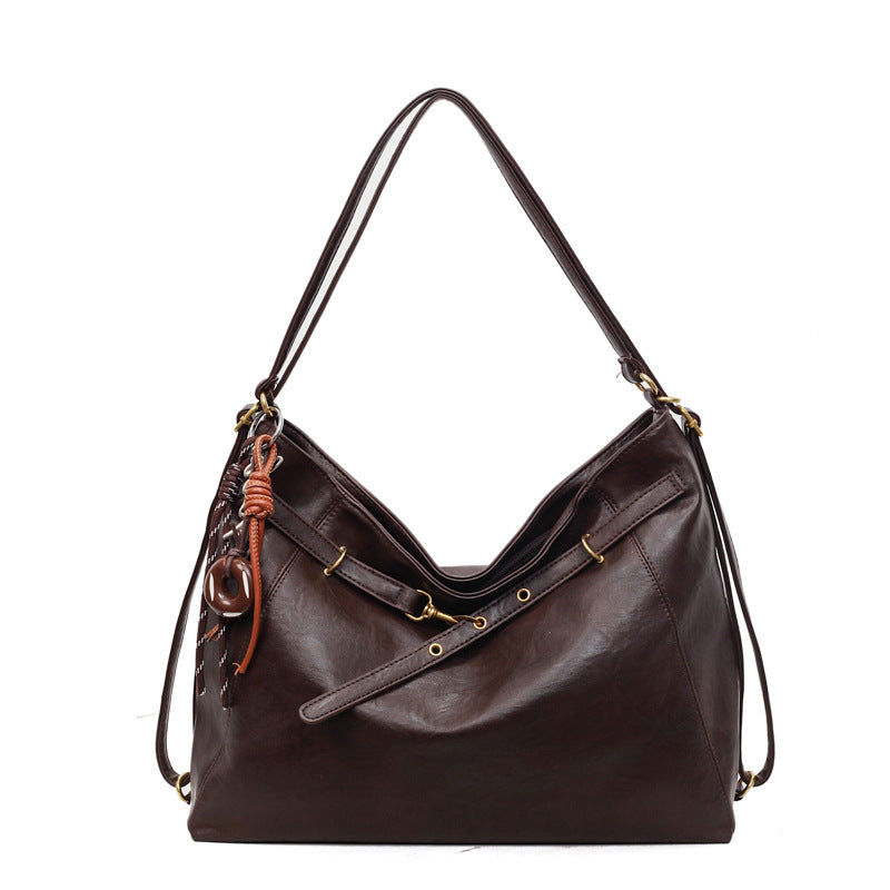 2025 new autumn/winter fashionable versatile shoulder & crossbody commuter tote bag - multifunctional retro chic backpack