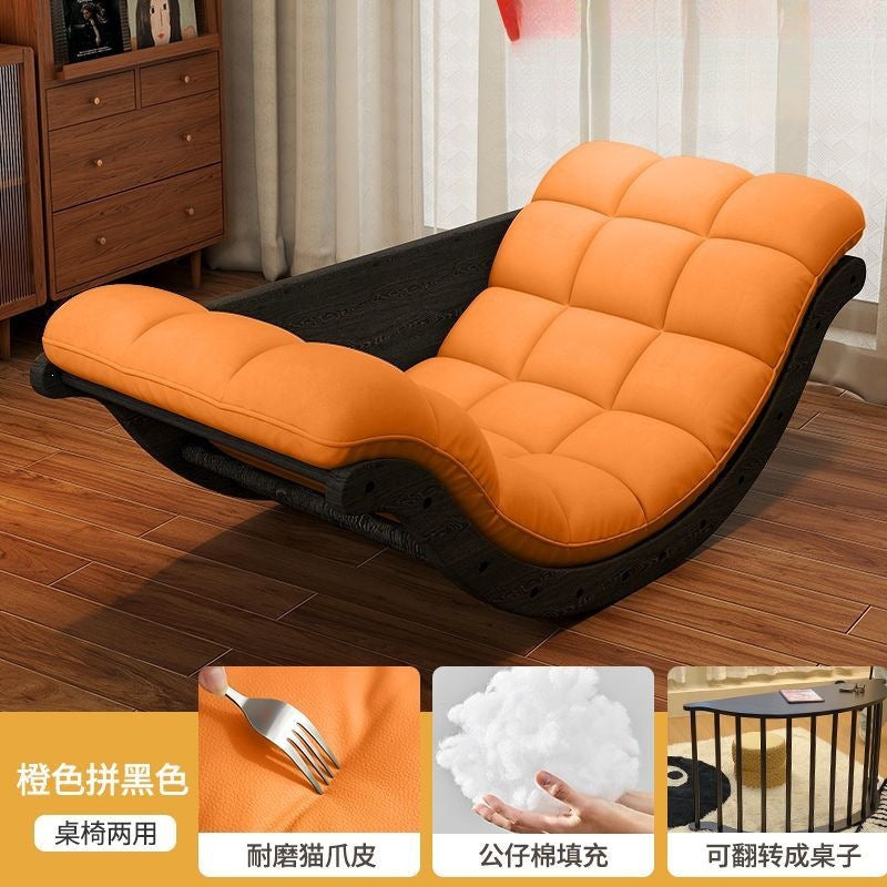 Banana boat lazy sofa rocking chair all-in-one dual-purpose multifunctional moon rocking chair living room bedroom balcony lounge chair