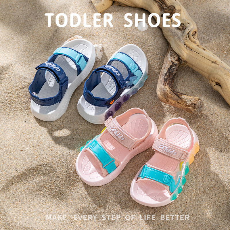 Kids' sandals: new  summer collection - non-slip, soft-soled, velcro-closure sandals for girls (toddler to big kid) - perfect for beach and everyday wear