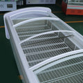 Spicy hotpot ordering cabinet, transparent glass refrigerated display cabinet, commercial cold dishes, seafood and barbecue freezer, side dish cabinet