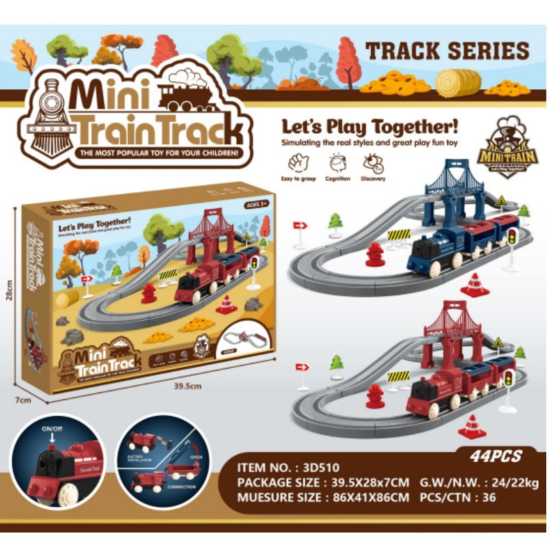 electric train track educational toy artificial model electric train super large changeable track assemble toy