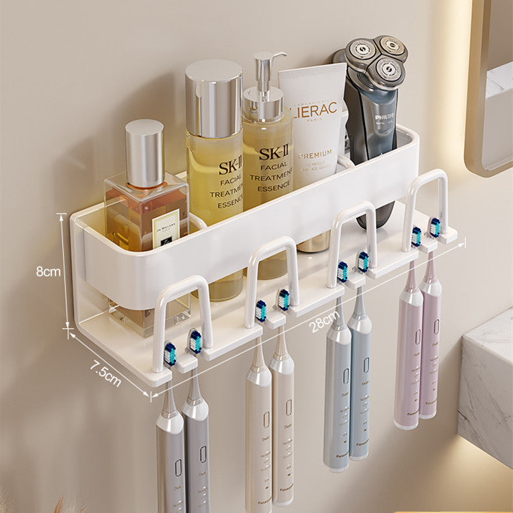 Removable toothbrush rack No punching mouthwash cup holder Wall hanging storage rack Electric toothbrush Toothpaste holder Wholesale