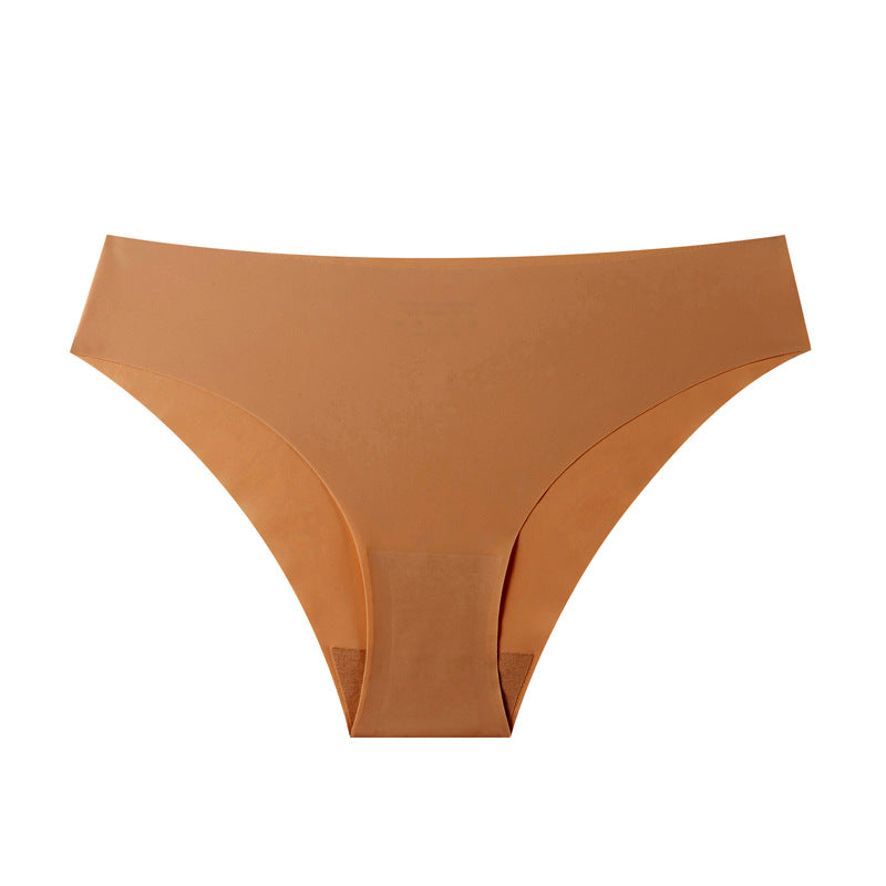 foreign trade wholesale pants large size casualpure cotton crotch briefs breathable ice silk seamless low-waist underwear for women