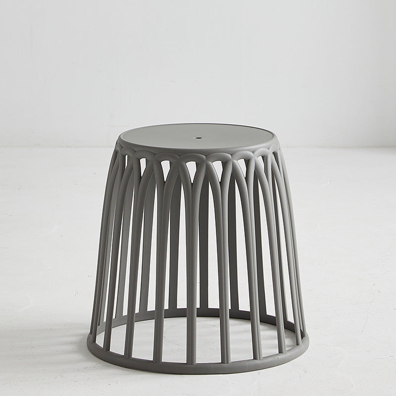 Scandinavian round living room side table hollow set stool plastic for home small table spare stool casualpopular small stackable