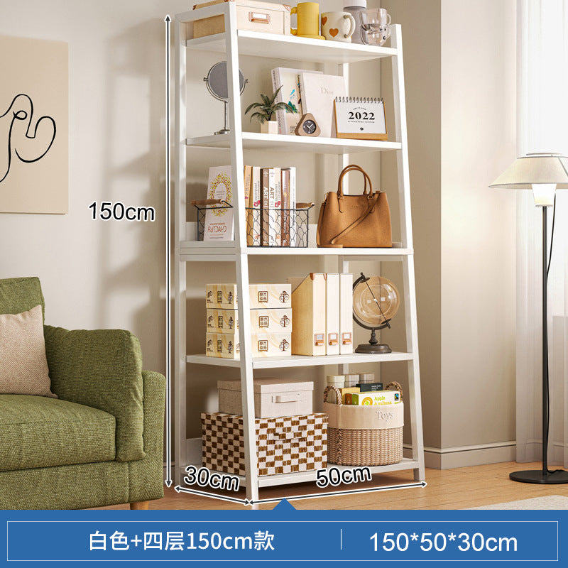 Shelf Shelf Floor-to-ceiling Bedroom Multi-layer Storage Living Room Storage Display Shelf Office Super Load-bearing Iron Shelf