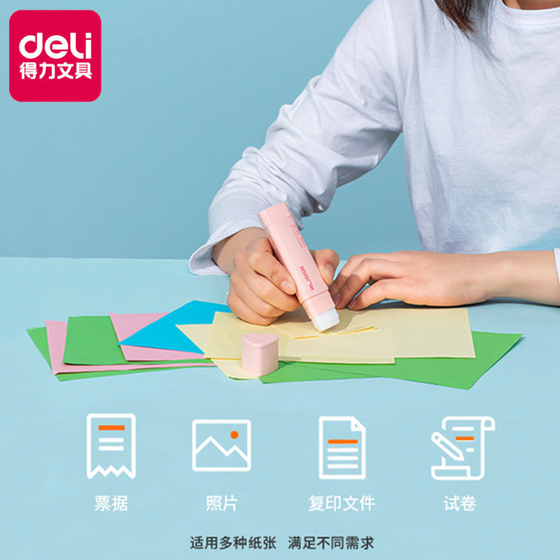 Deli NS142 student solid glue formaldehyde-free triangle solid glue large capacity 21g high viscosity glue stick