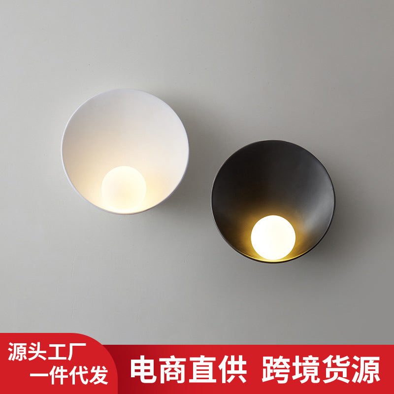 Wabi Sansi wind wall lamp corridor aisle living room dining room background wall lamp designer retro Japanese bedroom bedside wall lamp