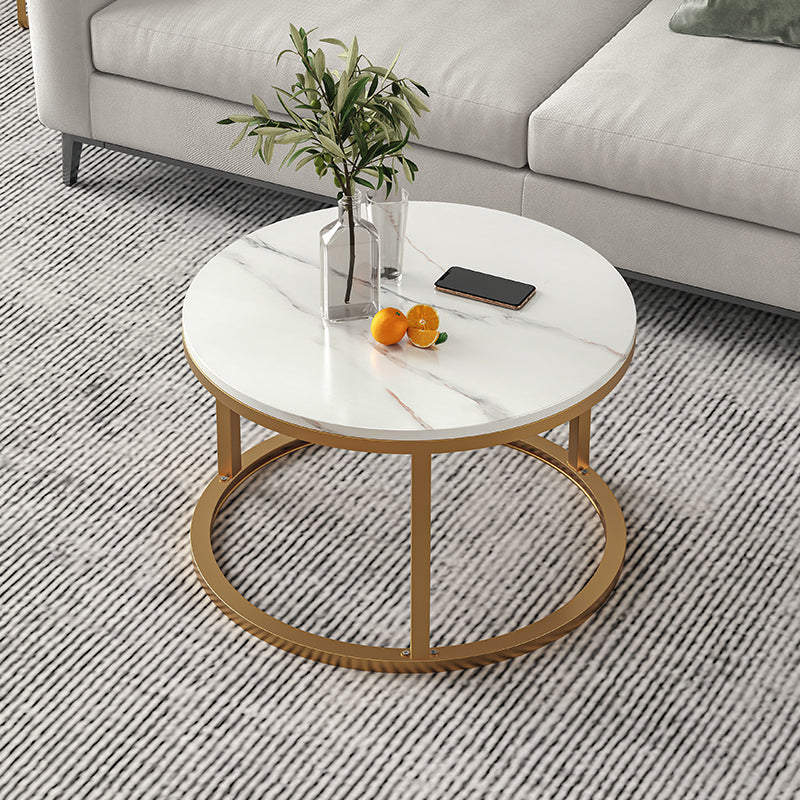 Accessible luxury small coffee table mini coffee table small apartment living room for home tea table casual rental house simple small round table