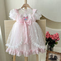 Girls' elsa dress -  summer new arrival - baby girl bow princess dress - children's first birthday gown - tutu skirt