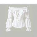 chic shirt women's new arrival small fragrant style ruffles cross collar sweeteleganteasiest for matchtops