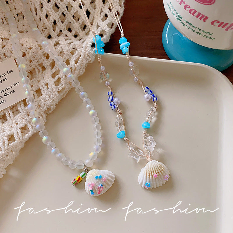 Beach vacation style starfish shell necklace for women 2026 new style classyaccessible luxuryniche style clavicle chain accessories