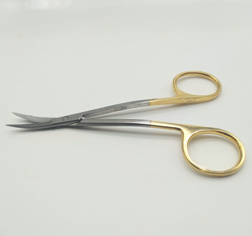 Small scissors for double eyelid scissors, gold handle removal, cut open corners of the eyes, beauty, fine scissors, straight head tissue scissors, gum scissors