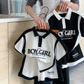 Boys' short-sleeve set - summer  new collection - kids' activewear - boys' summer outfit - waffle knit polo shirt - children's clothing