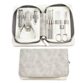 New stainless steel nail clipper set, 7-piece manicure tool kit with premium leather case - wholesale