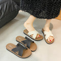 Summernew arrivaloutwear fairy bohemia sandals women's vacation imitation cut outcasual soft flats beach beach shoes