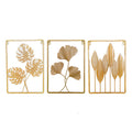 No-drill iron art wall decor - modern minimalist entryway, living room accent wall hanging - nordic metal decor