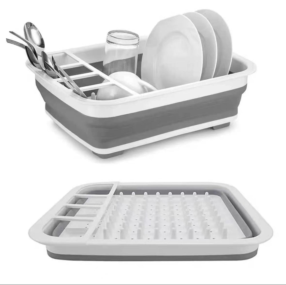 Kitchen foldable bowl rack for home dishes bowls chopsticks tableware storage rack pool sink telescopic drain basket storage rack