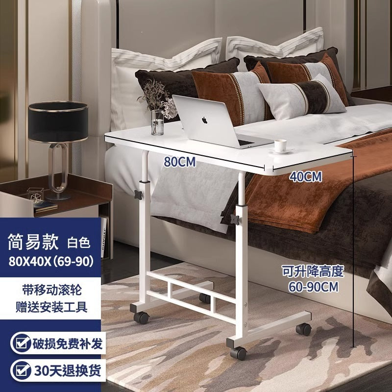 Bedside table with wheels casual small table bedroom for home student desk simple adjustable dormitory lazy computer desk