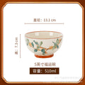New arrivalfor homeceramic bowl very good-looking rice bowl underglaze color 4.5 inch rice bowl soup bowl sensory tableware noodle bowl