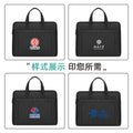 Large capacity tote document bag waterproof oxford cloth file folder printed office zipper conference bag laptop bag wholesale