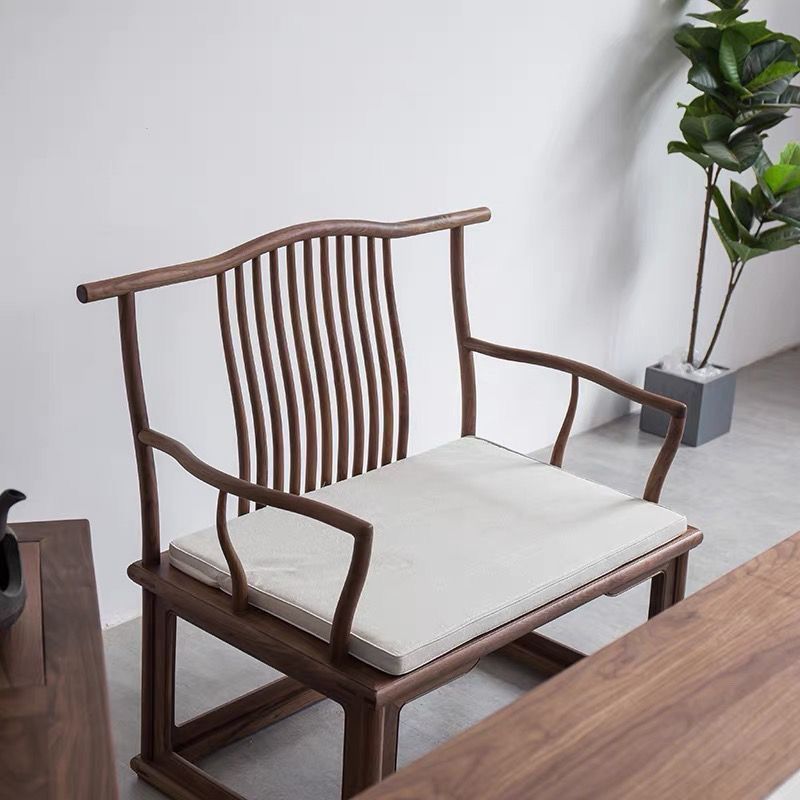 Chinese elm tea chair master antique Taishi chair single household chair armchair tea room back chair official hat solid wood