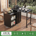 Modern minimalist tea table set - portable, rotating, kung fu tea brewing, all-in-one design for home, small apartments, balcony tea table/tea station