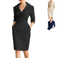 european and american new arrival: elegant slimming waist-defining dress