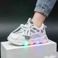 trendy led light-up shoes for kids - breathable casual sneakers for toddlers (ages 1-6) - girls' light-up shoes