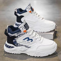 Men's fashion sneakers 2025 new winter high-top running shoes, trendy brand for teens, versatile height-increasing dad shoes