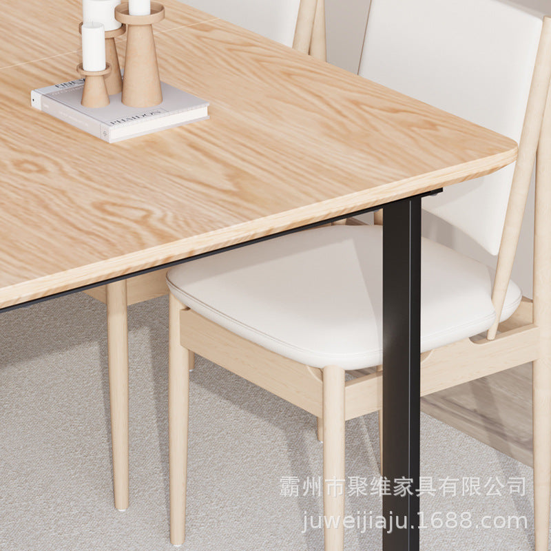 Simple dining table, extendable dining table, rectangular dining table, study table, for home small apartment multi-functional dining table