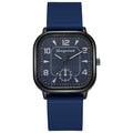 e-commerce square case personalized creative men's watch wholesale fashion retro silicone strap student quartz watch for men