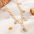 Wholesale seashell pendant necklaces - amazon cross-border conch accessories - women's minimalist irregular starfish pearl choker necklaces