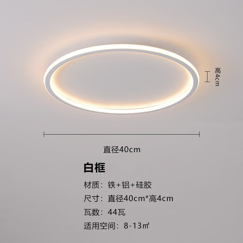 Full Spectrum Nordic Master Bedroom Light Simple Modern LED Ceiling Light Room New Minimalist Ultra-thin Internet celebrity Lighting
