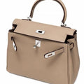 First-layer cowhide pebbled togo kelly leather bag satchel bag classy work clothing women's bag shoulder crossbody bag