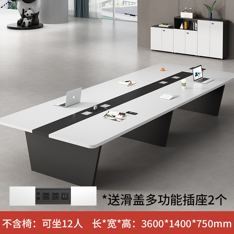 Saint-li conference table - modern minimalist executive desk and chair set - premium office conference table and meeting room furniture